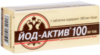 Йод-актив 100, 250 мг, N60, табл.